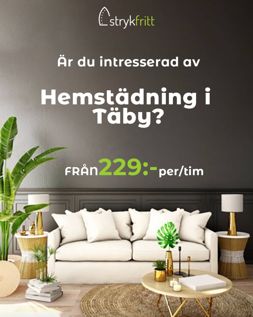 Hemstädning Täby – Din lokala städexpert från 229 kr/tim