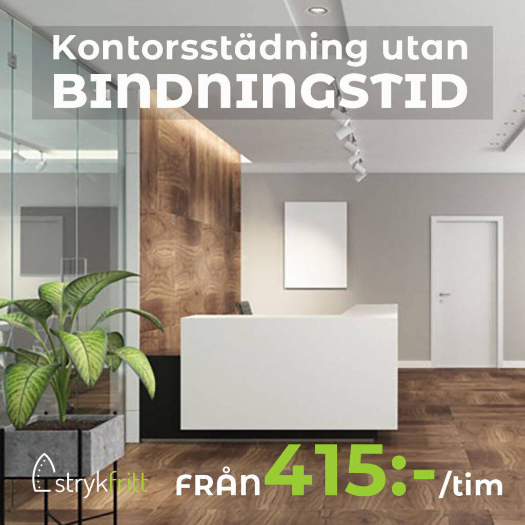 Kontorsstädning stockholm via strykfritt. Se