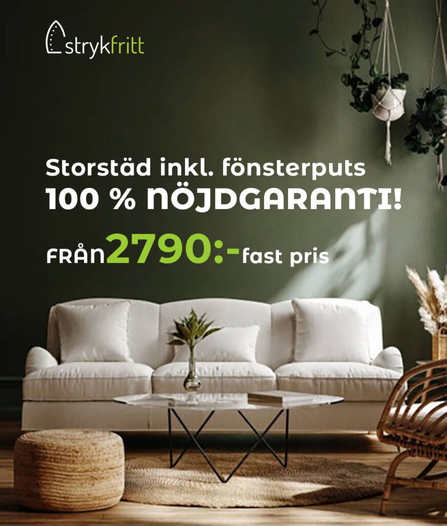 Storstädning stockholm via strykfritt. Se