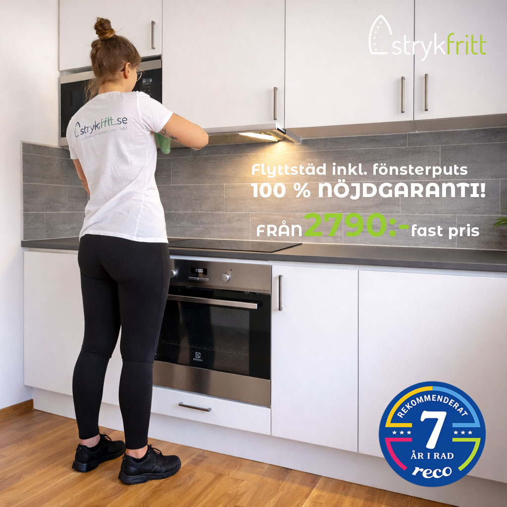 Flyttstädning i stockholm från strykfritt städfirma med garanti